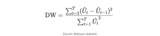 Durbin-Watson 통계량